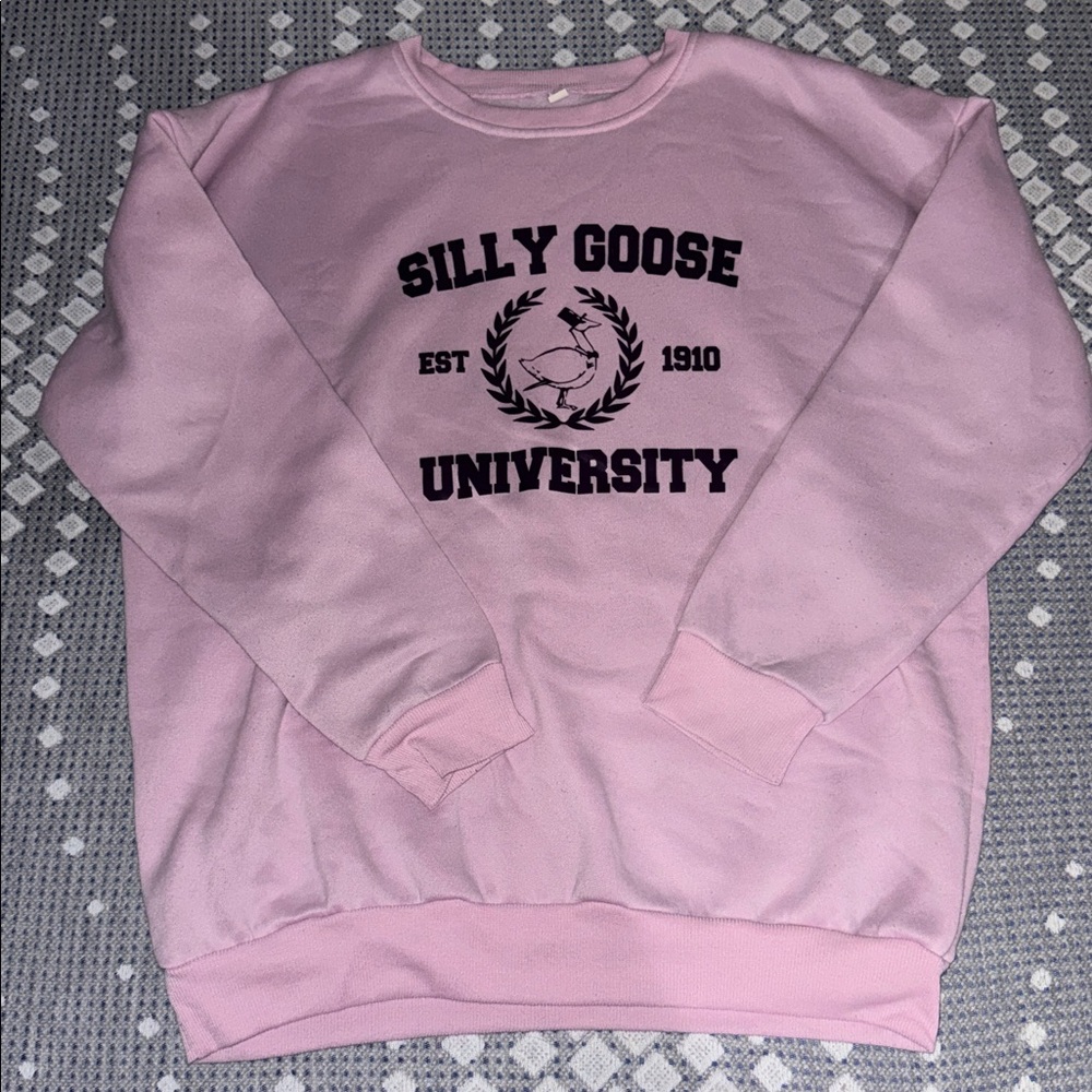 Pink Silly Goose University Sweatshirt